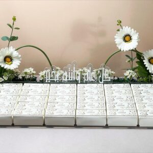 Acrylic tray decorated with artificial roses